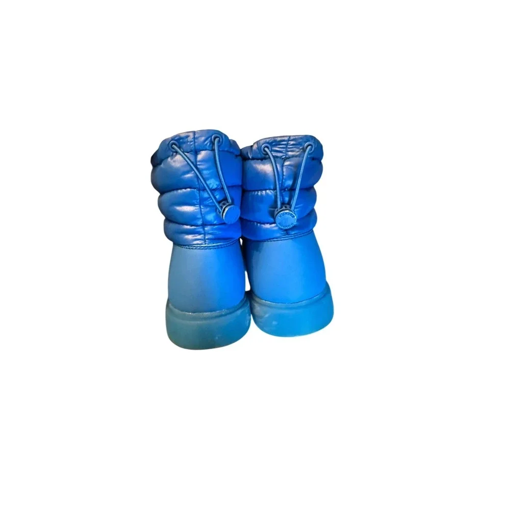Hunter Intrepid Insulated Puffer Short Boots Blue US 4 HJCUDDLE Big Kid Size 4